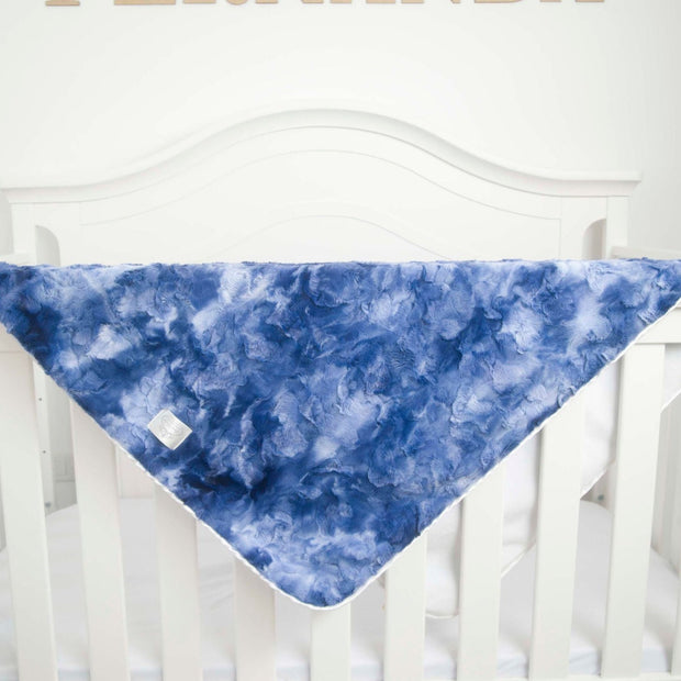 Luxe Baby Tye Dye Midnight Blue Blanket