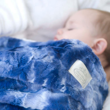 Luxe Baby Tye Dye Midnight Blue Blanket